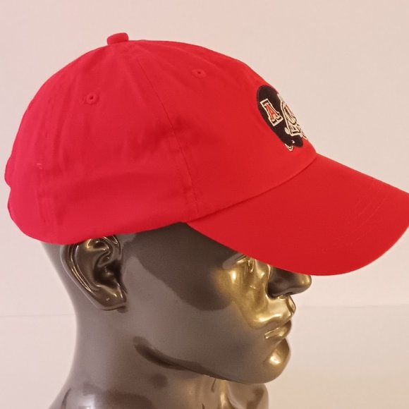 UNIVERSITY OF ARIZONA FOOTBALL TEAM HAT - ADJUSTABLE - RED - Picture 3 of 3